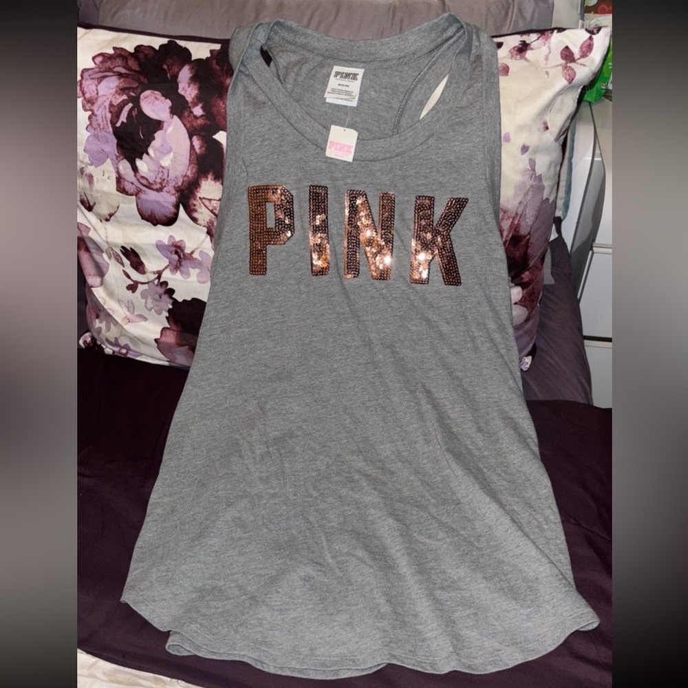 Victoria’s Secret pink bling tank top